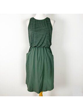 Prana Buffy Dress Green Sleeveless Athleisure Athletic Sporty Size Small Women's